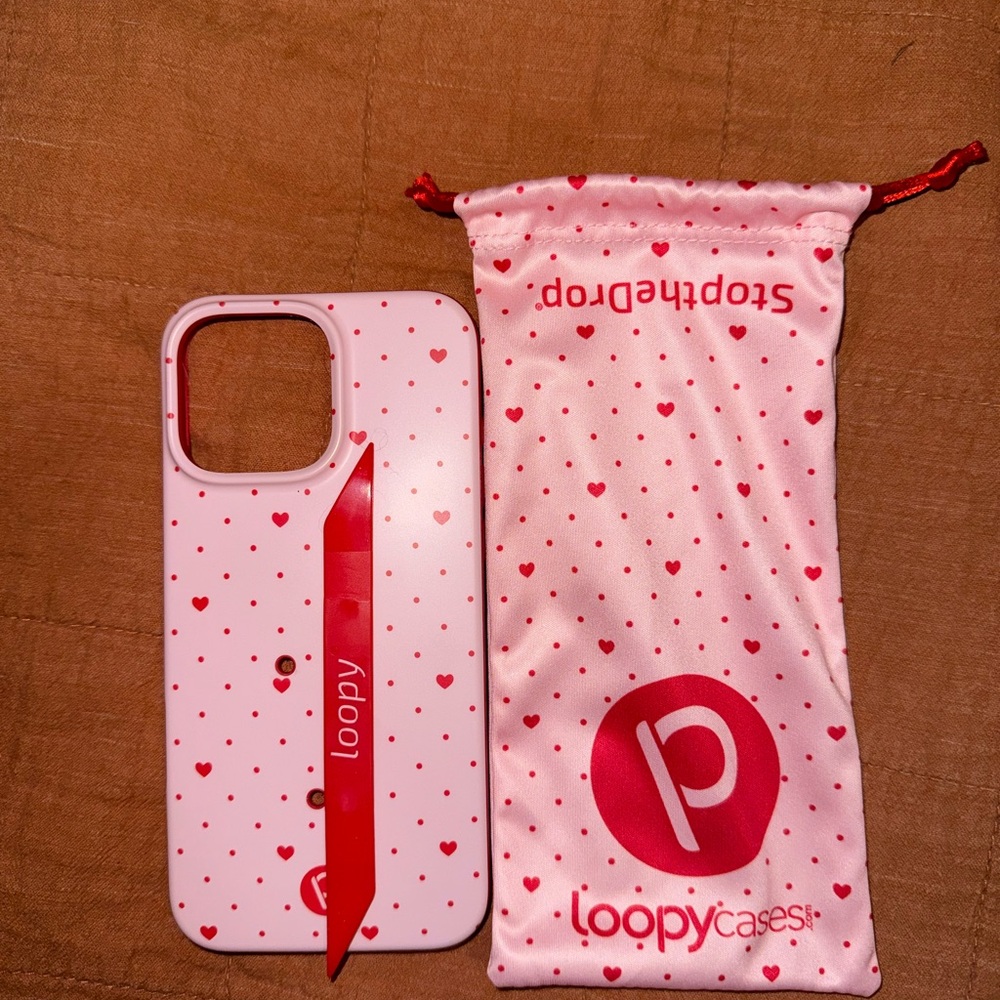 Loopy Case Pink Heart Phone Case